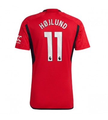 Manchester United Rasmus Hojlund #11 Koszulka Podstawowych 2023-24 Krótki Rękaw